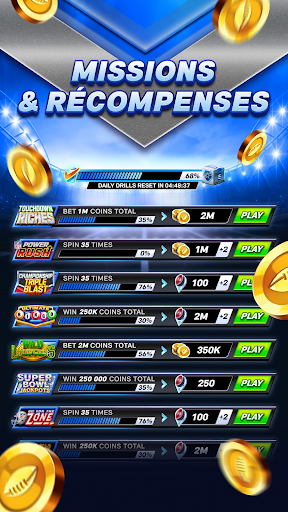 Missions et récompenses